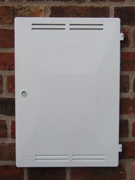 combined gas electric meter box|gas meter box door screwfix.